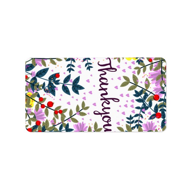 Étiquette Merci (Devant)