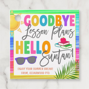 Étiquette Merci de l'enseignant