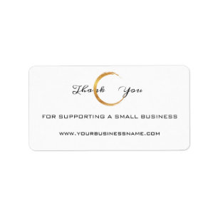 Étiquette Merci Pour Le Soutien Aux Petites Entreprises Noir