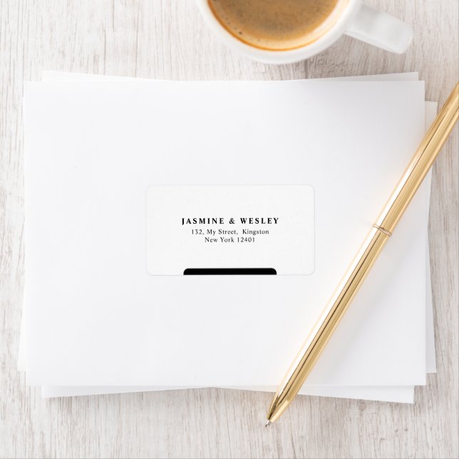 Étiquette Merrier minimal ensemble Noël Mariage (En situation)