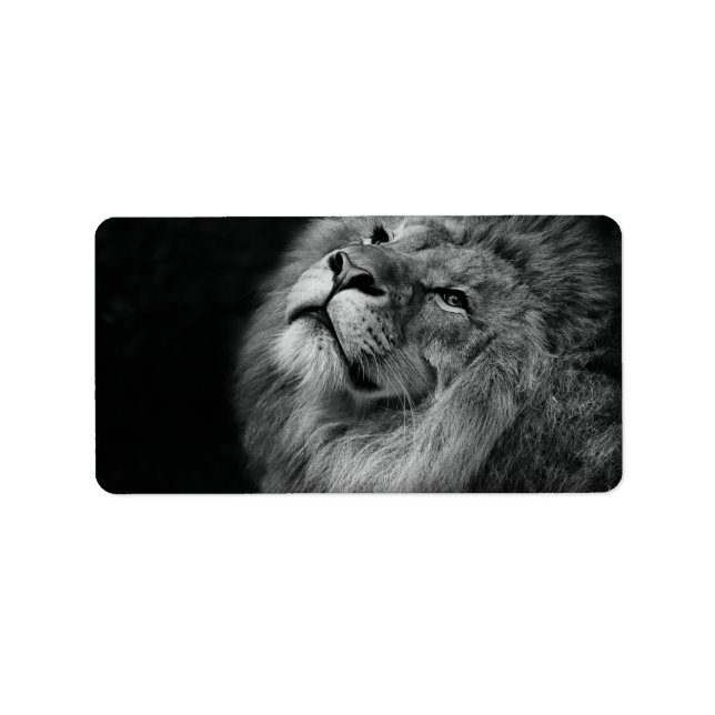 Étiquette Merveilleux lion (Devant)