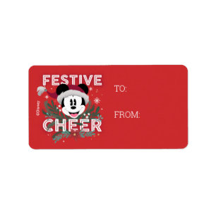 Étiquette Mickey   Festive Cheer