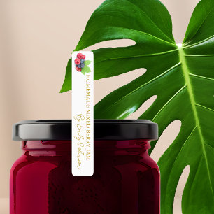 Étiquette mince de confiture de baies mélangées ma