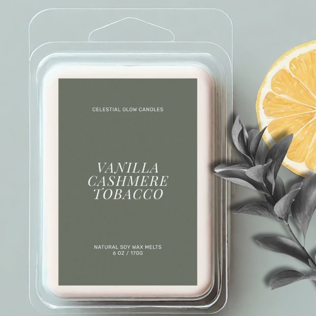 Étiquette minimal de fusion de cire moderne (Créateur téléchargé)