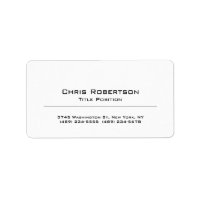 Minimaliste simple blanc professionnel simple