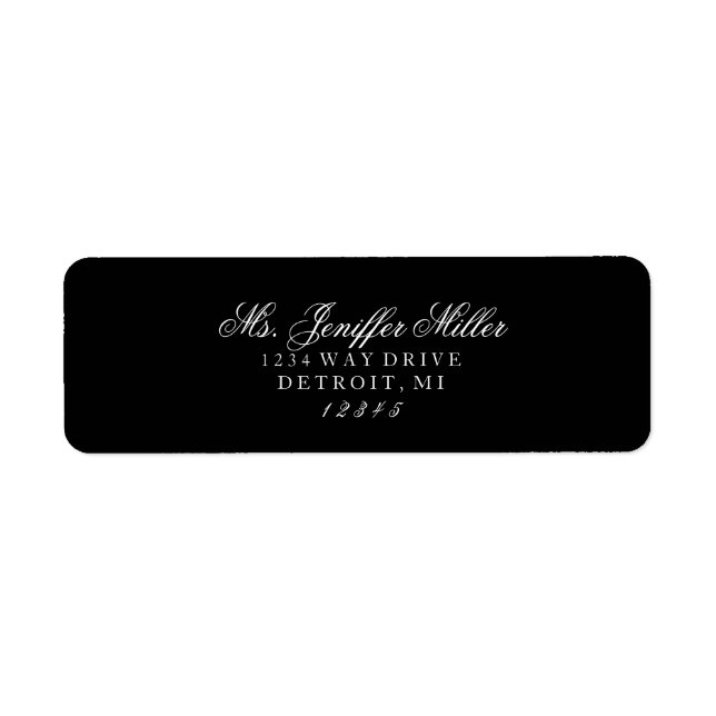 Étiquette - Mme future Mme. (Devant)