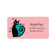 Mmilieu du siècle moderne Atomique Chat Retro Adre