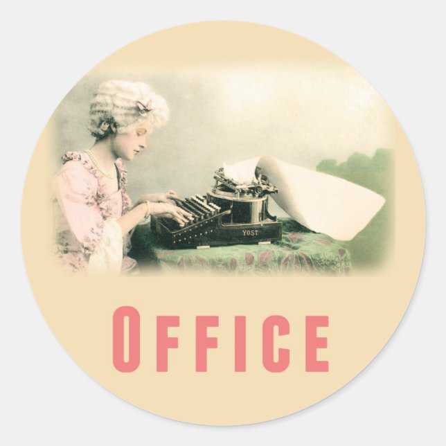 Étiquette mobile d'autocollant de boîte de bureau (Devant)