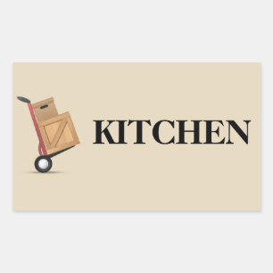 Étiquette mobile de boîte - cuisine