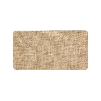 Étiquette Modèle - Arrière - plan Burlap