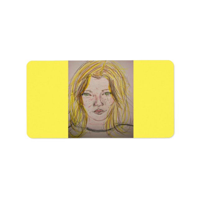 Étiquette Modèle fille (Devant)