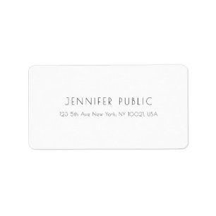 Étiquette Modèle minimaliste de design simple et moderne