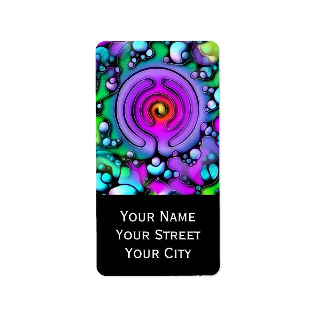 Étiquette Modes de vie - Art Neurographique Motif 2 (Devant)