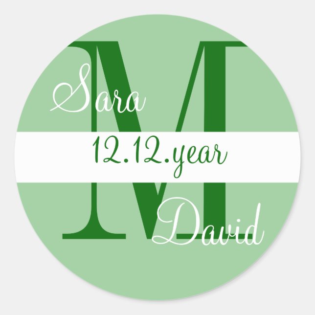 Étiquette monographique personnalisé (Devant)