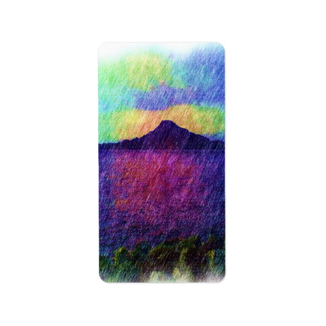 Étiquette Montagne et mer (Devant)