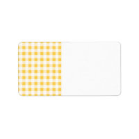 Motif blanc En vichy jaune