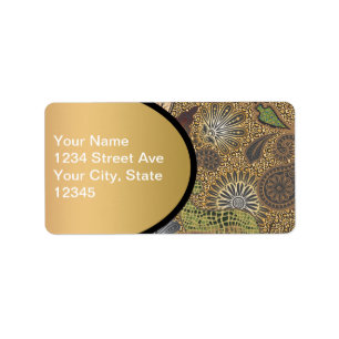 Étiquette Motif de Paisley de poster de animal