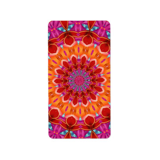 Étiquette Motif décoratif coloré