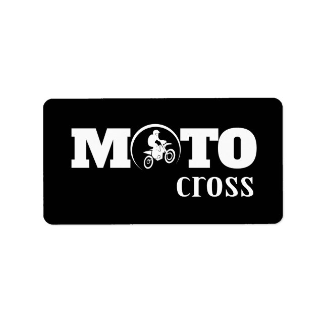 Étiquette Motocross (Devant)