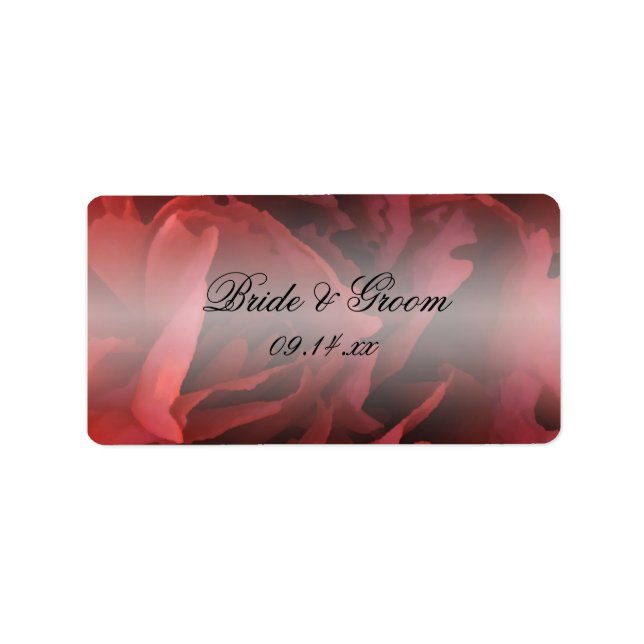 Étiquette Mots clés Red Carnation Floral Wedding Favor (Devant)