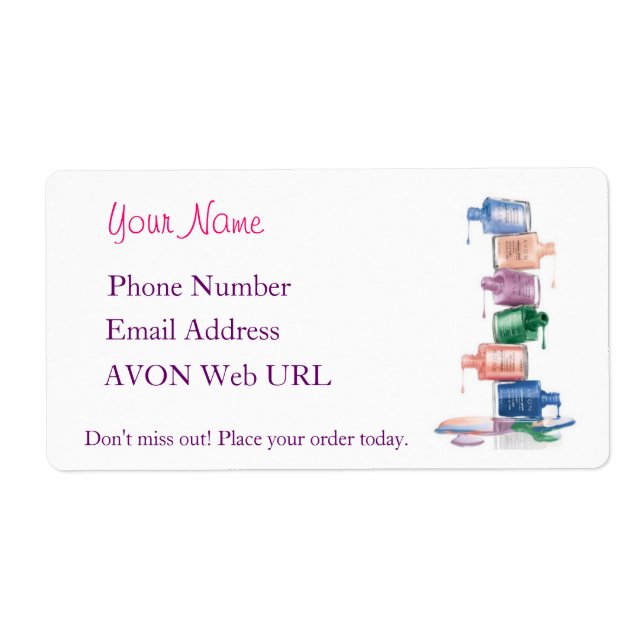 Étiquette My AVON Joli ! (Devant)