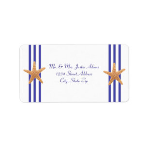 Étiquette Nautical Starfish - Address Labels