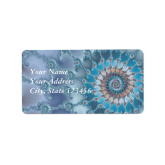 Étiquette Nautilus - Art fractal