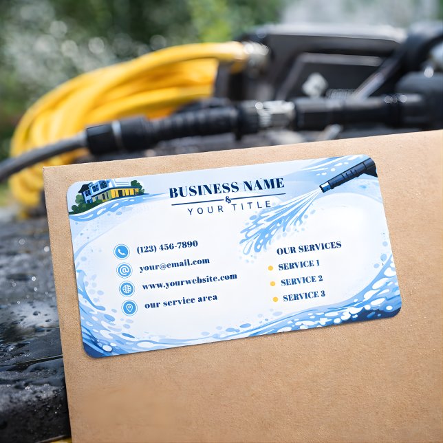 Étiquette Nettoyage de maisons sous pression Infinite Wall (Créateur téléchargé)