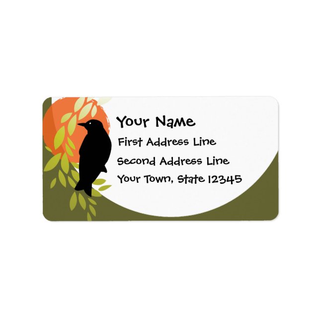 Étiquette Nevermore - Raven & Moon par Poe (Devant)