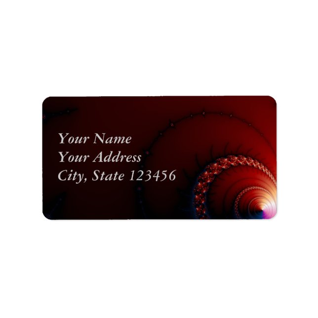 Étiquette Nips - Art Fractal (Devant)