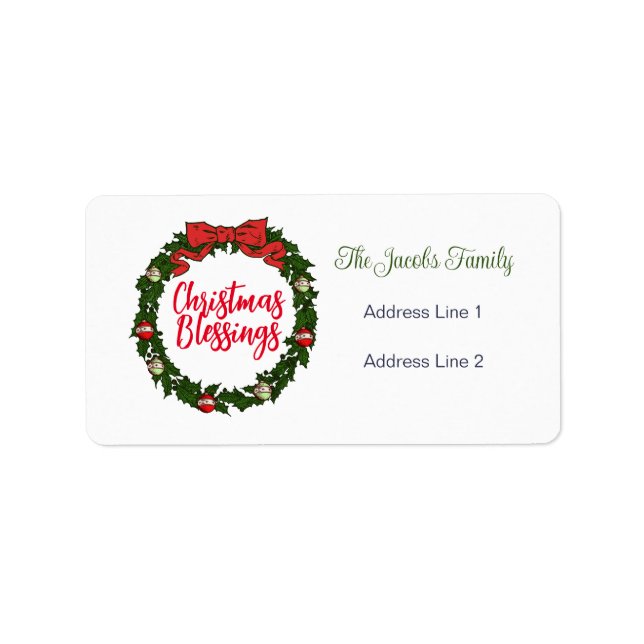 Étiquette Noël (Devant)