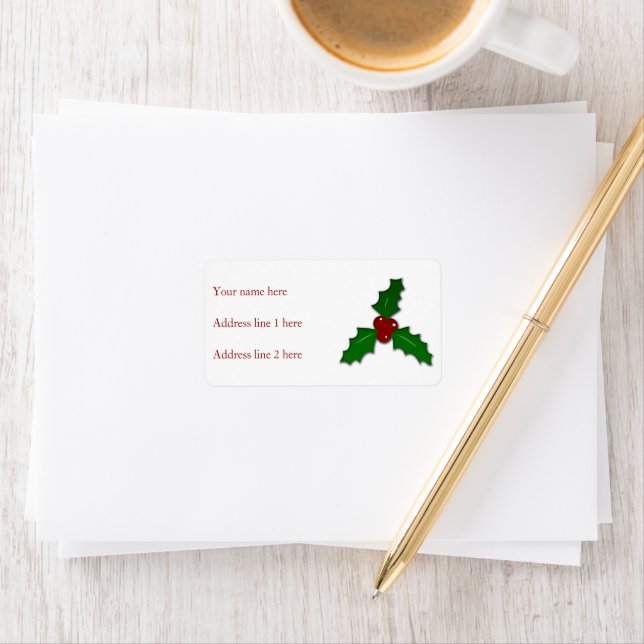 Étiquette Noël adorable de la petite perruque (En situation)