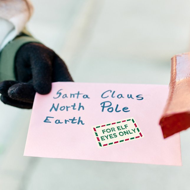 Étiquette Noël aux yeux d'elfe seulement (Créateur téléchargé)