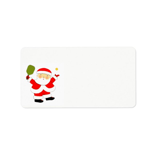 Étiquette Noël de Pickball (Devant)