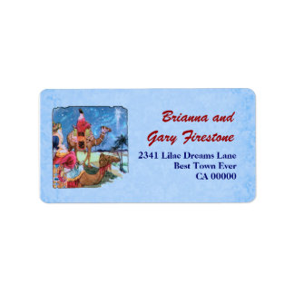 Étiquette Noël des trois hommes sages