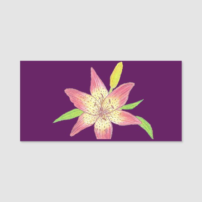 Étiquette Nom de la Lily du Gazer Star (Devant)
