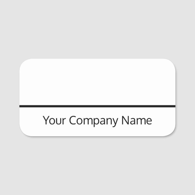 Étiquette Nom de l'effacement sec pour l'employé o (Devant)