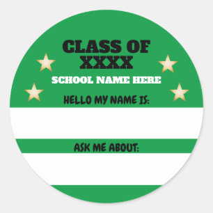 Étiquette Nom de réunion de classe M'interroger À