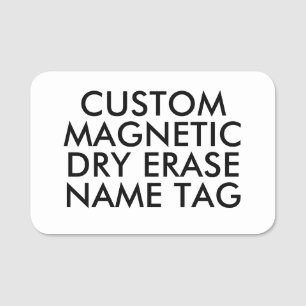 Étiquette nominative magnétique effaçable à sec pe