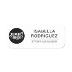 Étiquette nominative personnalisée avec logo pour