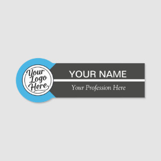 Étiquette nominative professionnelle avec accent b