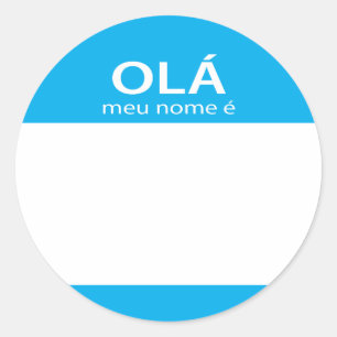 Étiquette nommée de Portugais de Meu Nome E d'Ol