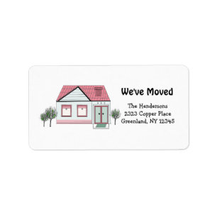 Étiquette Notre nouvelle adresse de maison