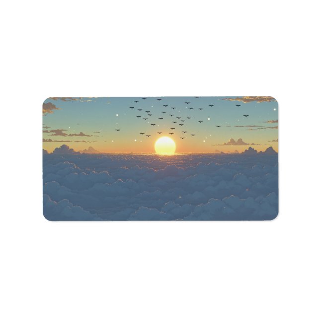 Étiquette Nuages Sun Set (Devant)