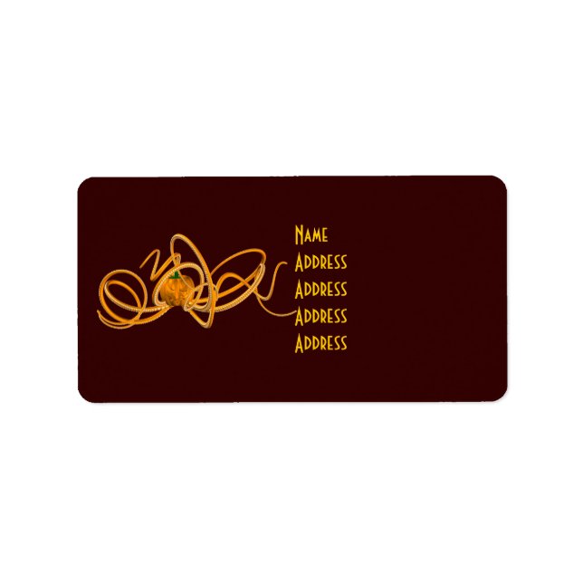 Étiquette Octopus orange (Devant)