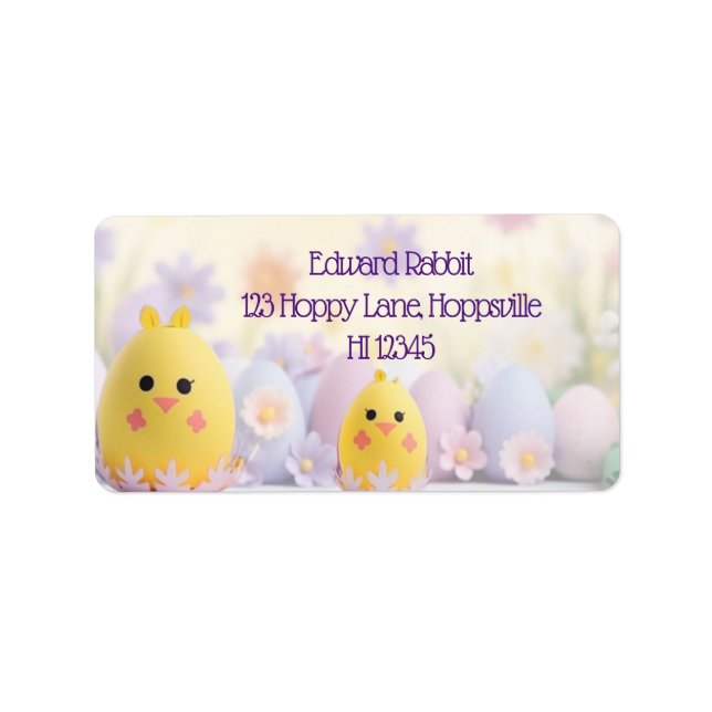 Étiquette OEufs : Unique Pâques (Devant)