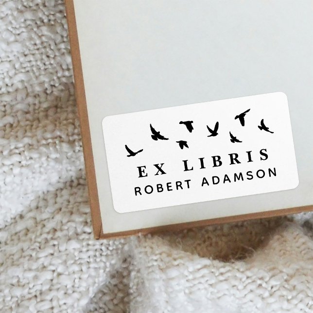 Étiquette Oiseaux personnalisés Bibliothèque personnelle Ex  (Créateur téléchargé)