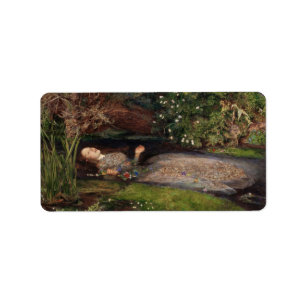 Étiquette Ophélie par John Everett Millais