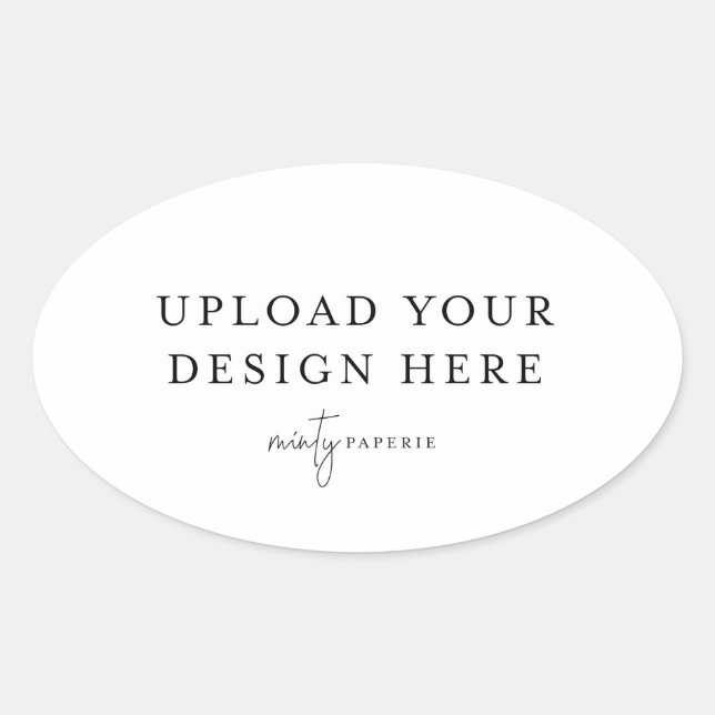 Étiquette ovale - 11,4 cm x 6,9 cm  (Devant)