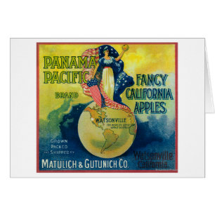 Étiquette Pacifique de caisse du Panama Apple